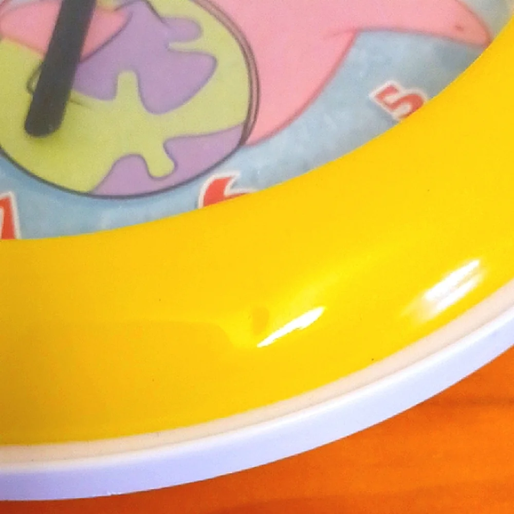 SpongeBob Squarepants Yellow and Blue Wall Clock